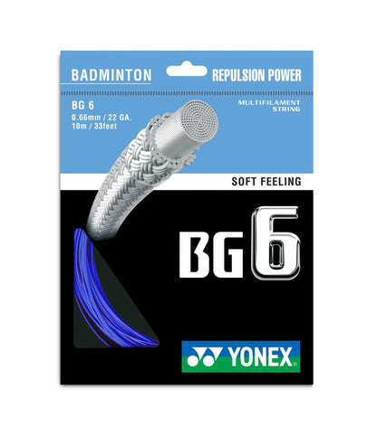 YONEX BADMINTON GUT #BG 6 BLACK