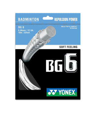 YONEX BADMINTON GUT #BG 6 BLACK