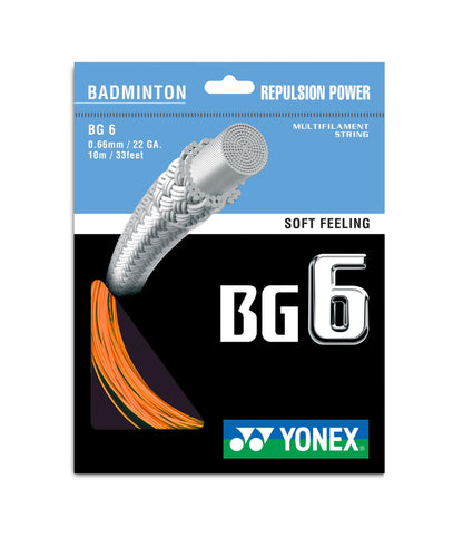 YONEX BADMINTON GUT #BG 6 BLACK