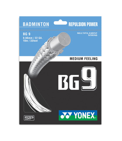 YONEX BADMINTON GUT #BG 9 PEARL WHITE