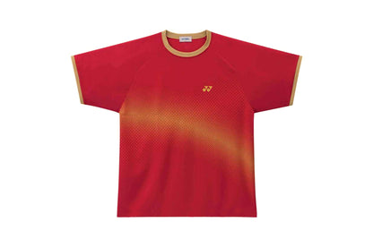 YONEX T-SHIRTS 16147EXA (POLYESTER 100%, KNIT) CRYSTAL RED L