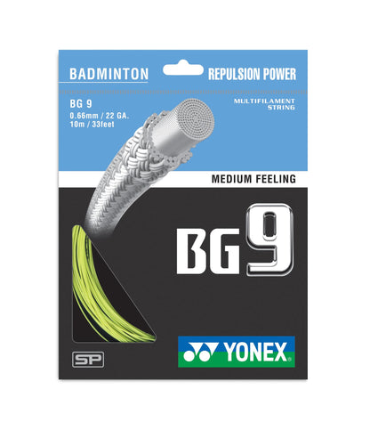YONEX BADMINTON GUT #BG 9 PEARL WHITE