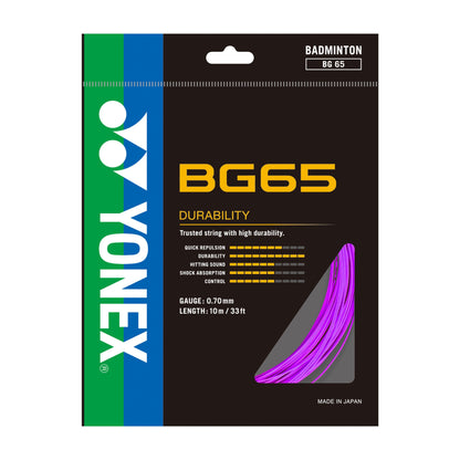 YONEX BADMINTON GUT #BG 65 AMBER