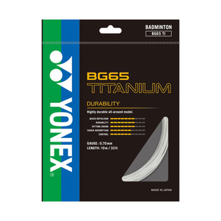 YONEX BADMINTON GUT #BG 65 TITANIUM BLACK ZZZZ