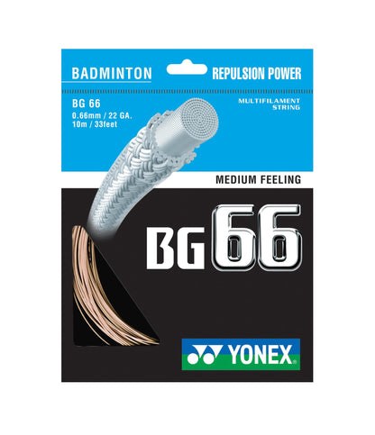 YONEX BADMINTON GUT #BG 66 BLACK