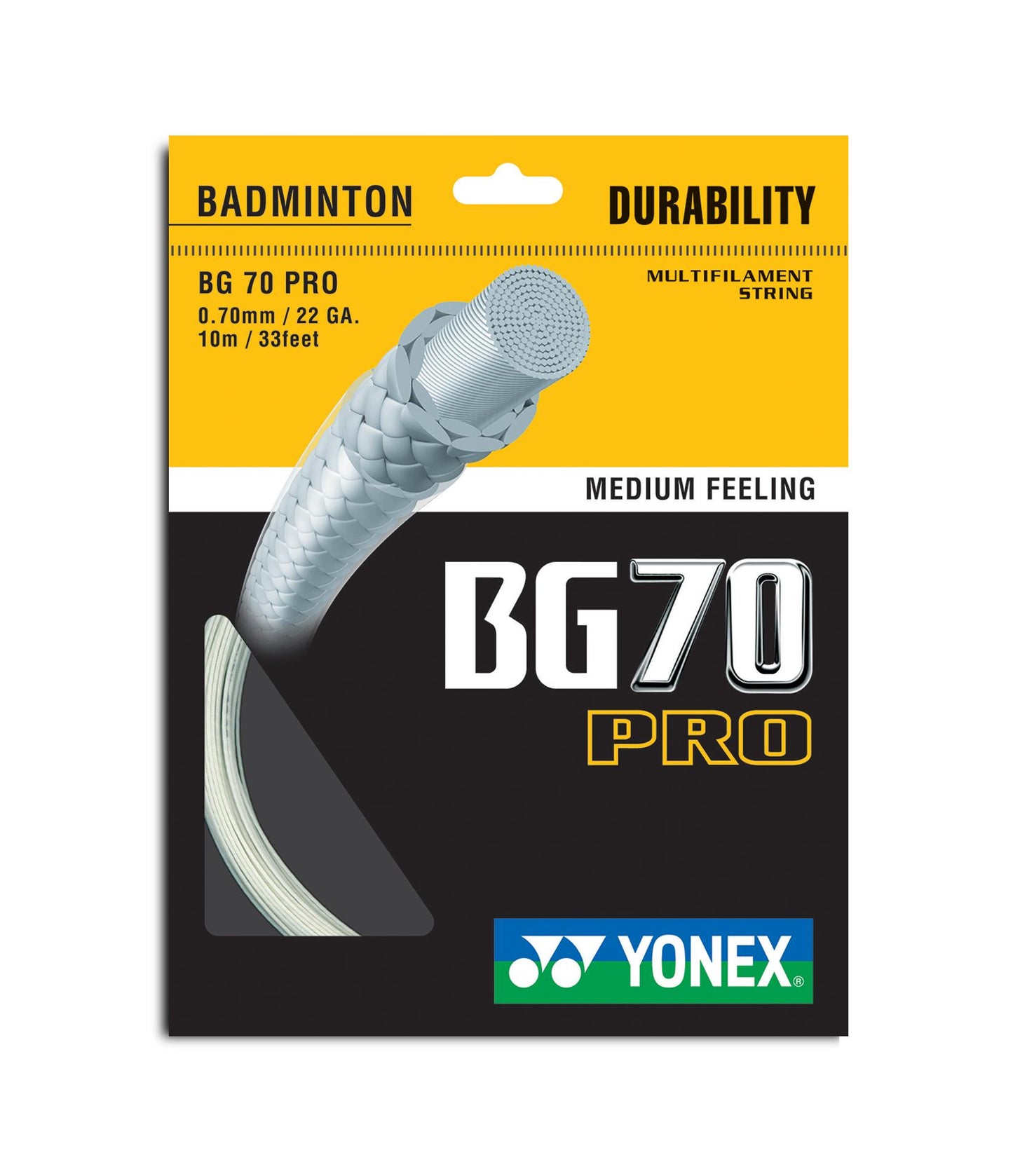 YONEX BADMINTON GUTS #BG-70-PRO BLACK ZZZZ