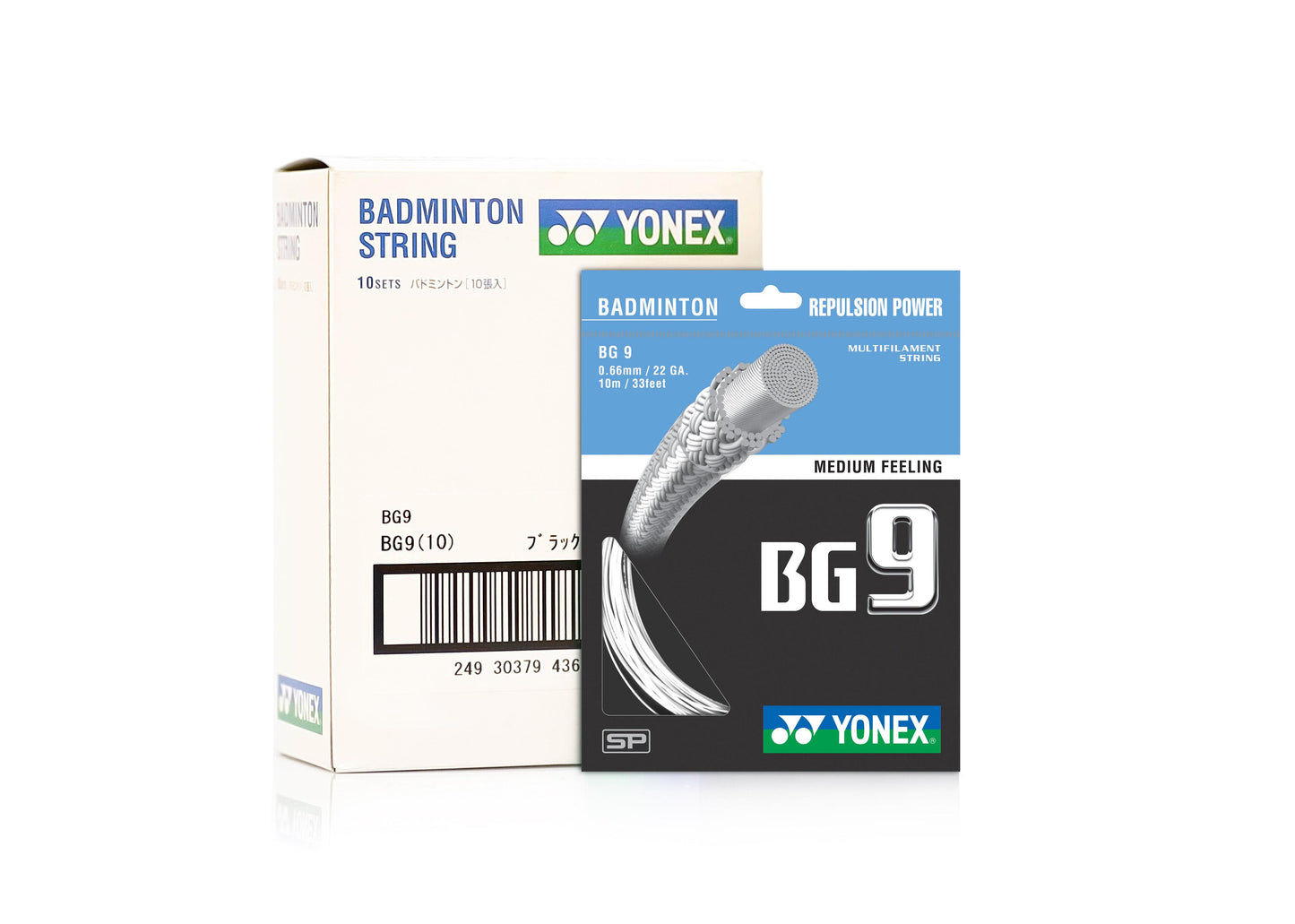 YONEX BADMINTON GUT #BG 9 PEARL WHITE