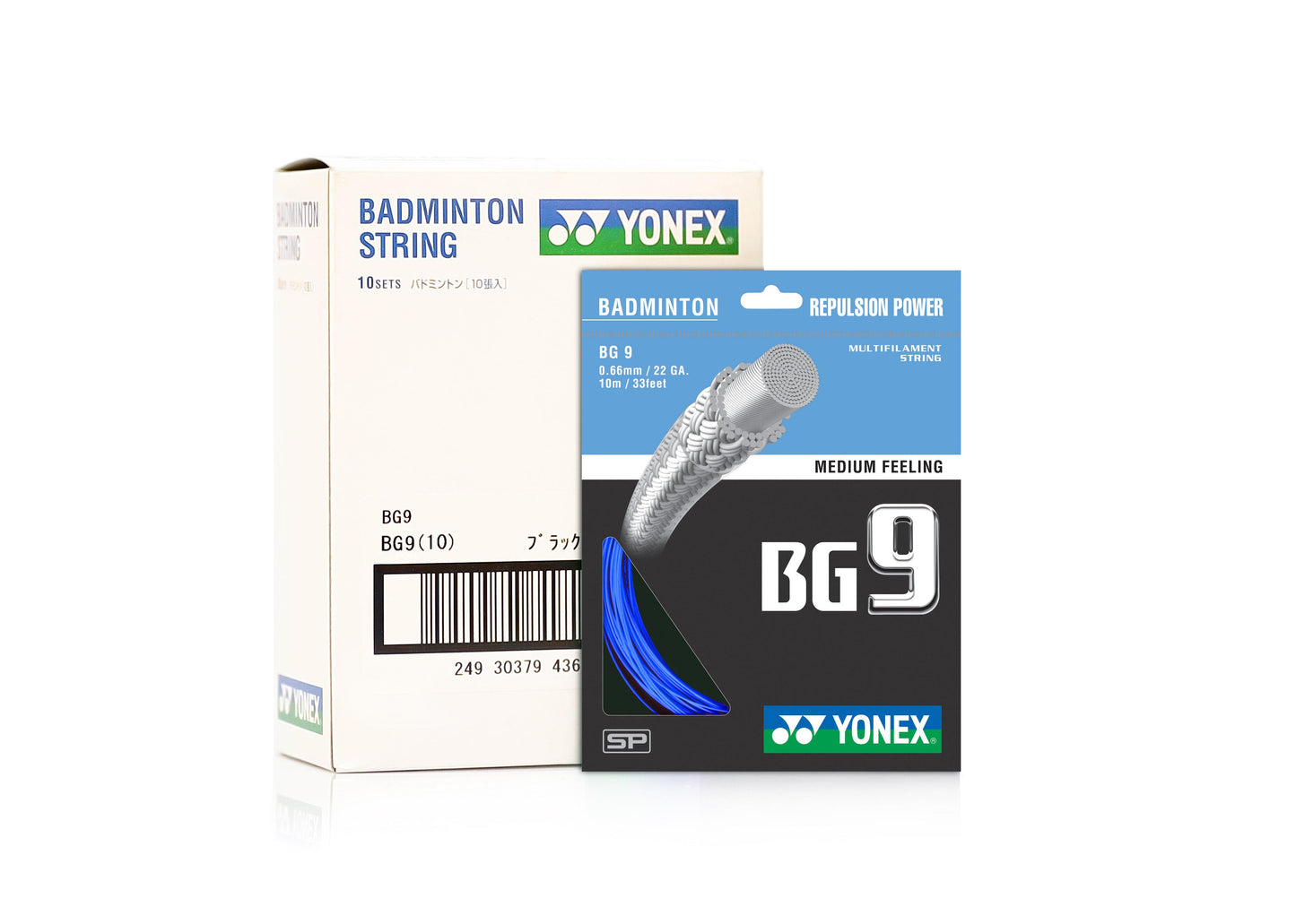 YONEX BADMINTON GUT #BG 9 PEARL WHITE