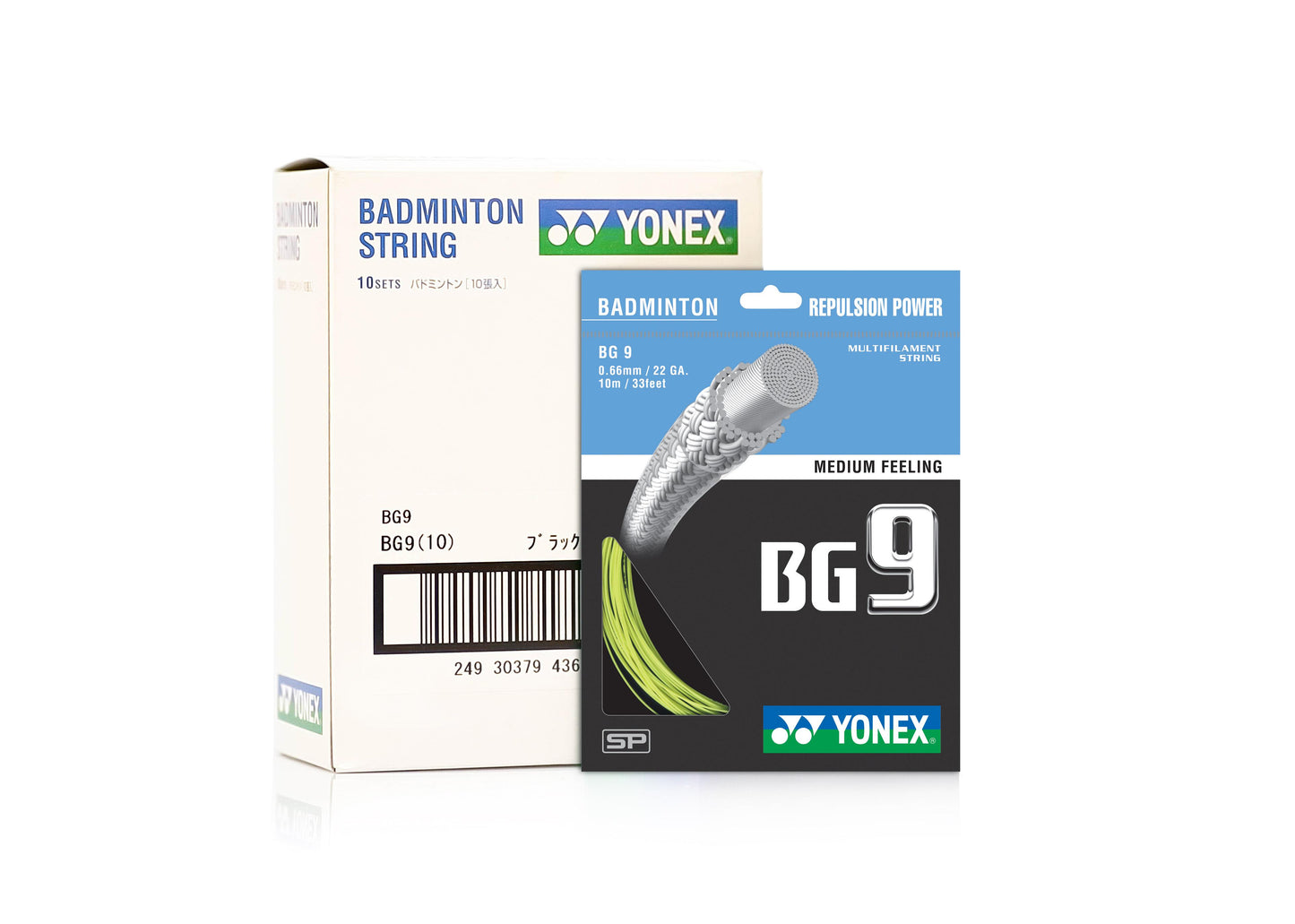 YONEX BADMINTON GUT #BG 9 PEARL WHITE