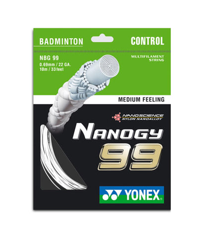 YONEX BADMINTON STRING NBG99 WHITE ZZZZ