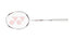 BADMINTON FRAME VT5FX WHITE/RED 4U5