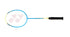 YONEX BADMINTON FRAME VOLTRIC 0.1 DG BLUE 4U4