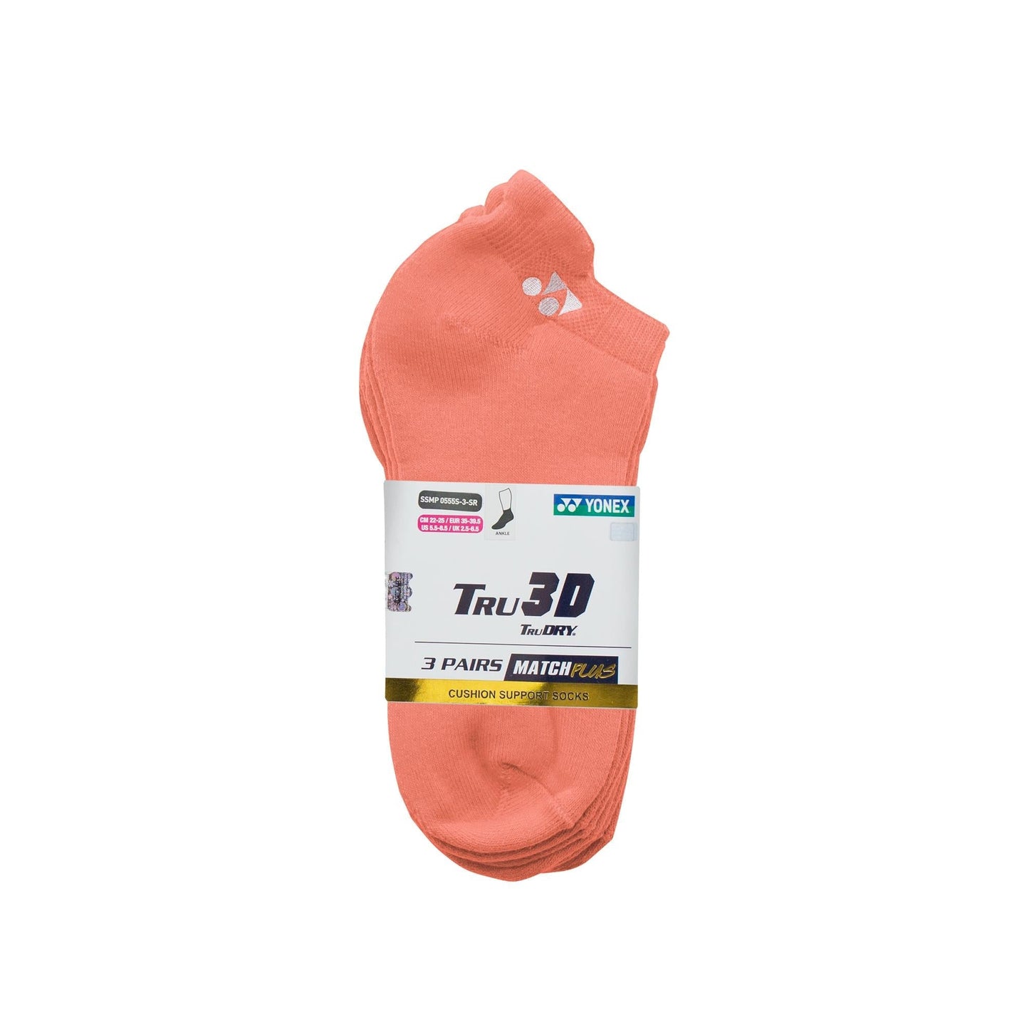 YONEX MEN'S SOCKS 3 IN 1 # SSMP 0555S-3-SR PINK