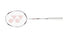 BADMINTON FRAME VT5FX WHITE/RED 4U5