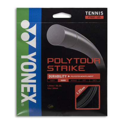 TENNIS STRING - POLYTOUR STRIKE  125 # PTGST125 BLUE 12M