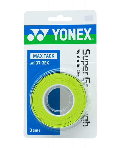 YONEX GRIPS - SUPER GRAP TOUGH(3WRAPS) # AC137-3EX BLACK ZZZ