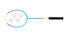 YONEX BADMINTON FRAME VOLTRIC 0.1 DG BLUE 4U4