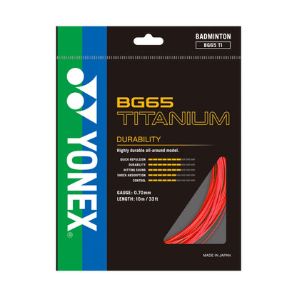 YONEX BADMINTON GUT #BG 65 TITANIUM BLACK ZZZZ