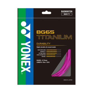 YONEX BADMINTON GUT #BG 65 TITANIUM BLACK ZZZZ