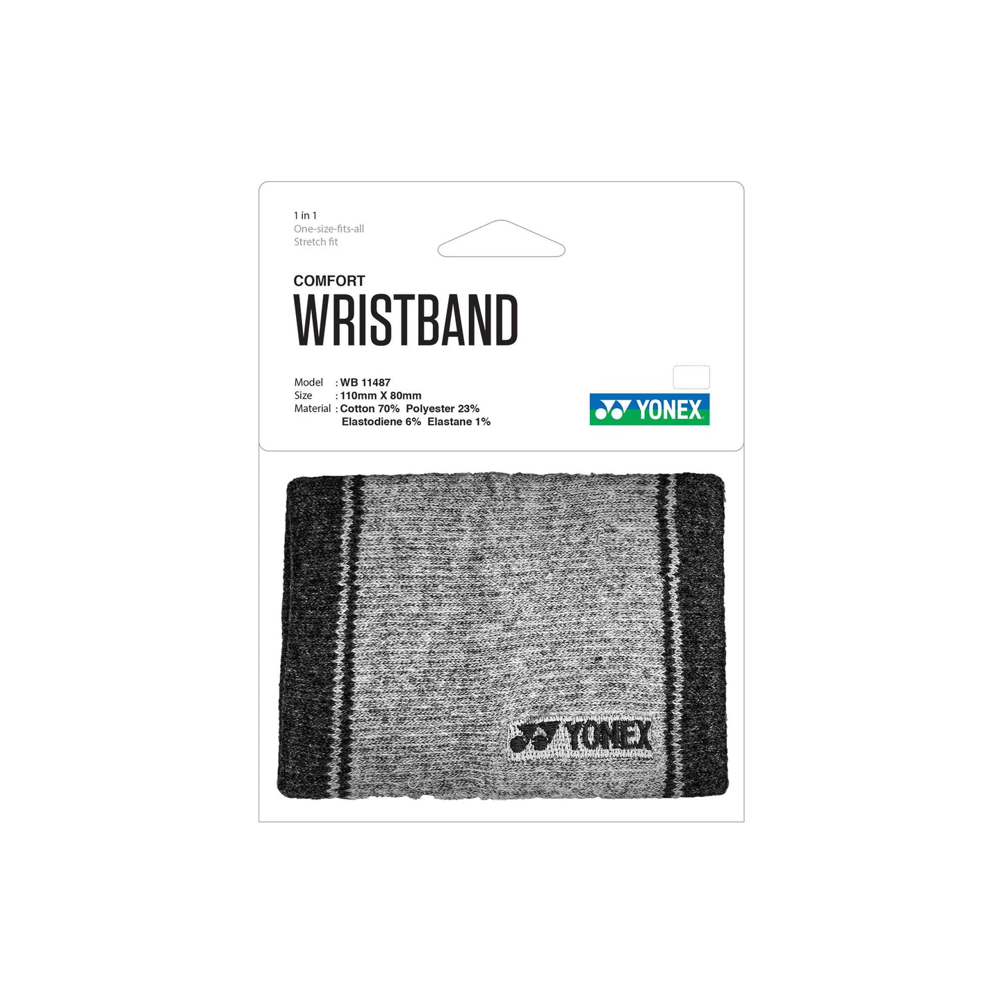 YONEX Wristband 1-in-1 # WB 11487 BLACK ZZZZ