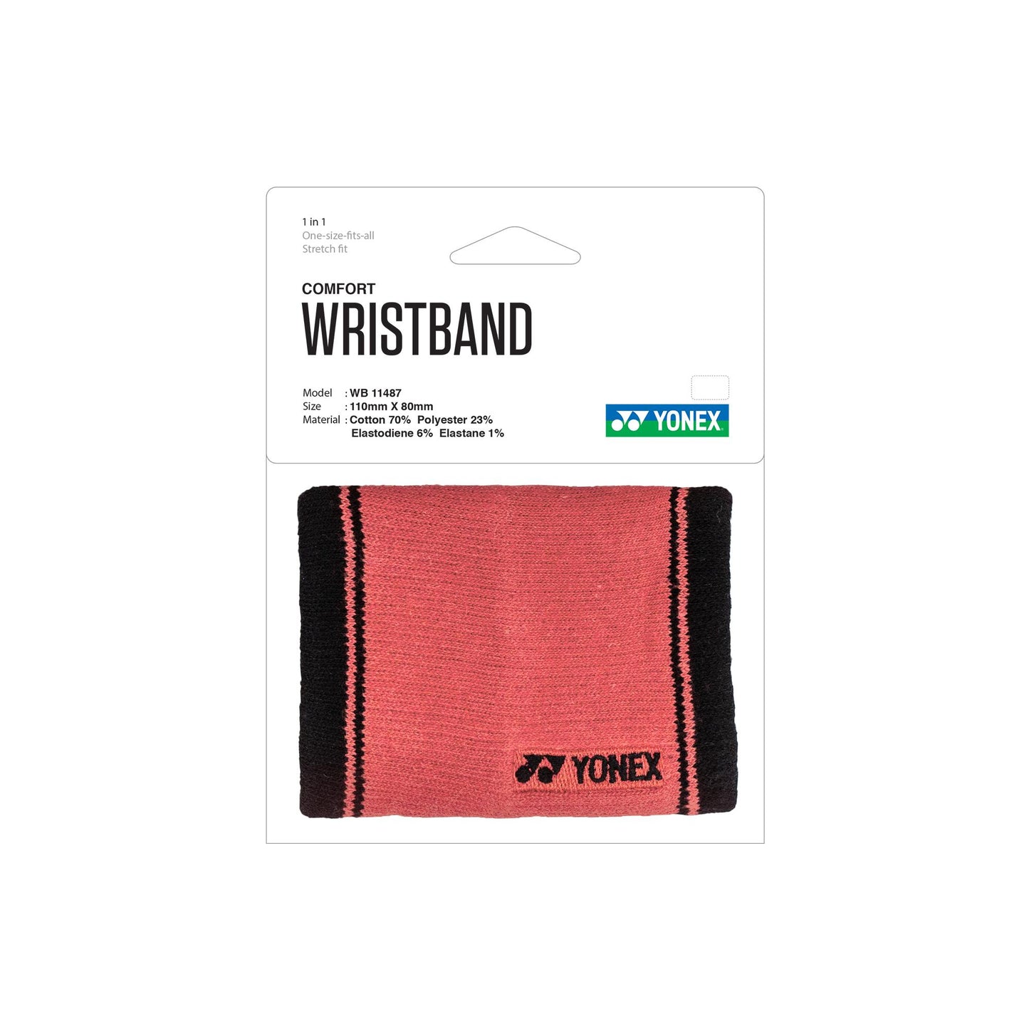 YONEX Wristband 1-in-1 # WB 11487 BLACK ZZZZ