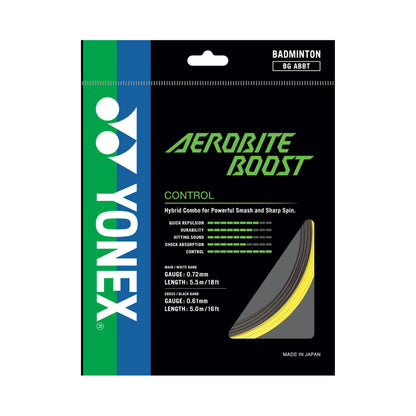 YONEX BADMINTON STRING AEROBITE BOOST PCS # BGABBT GREY/RED