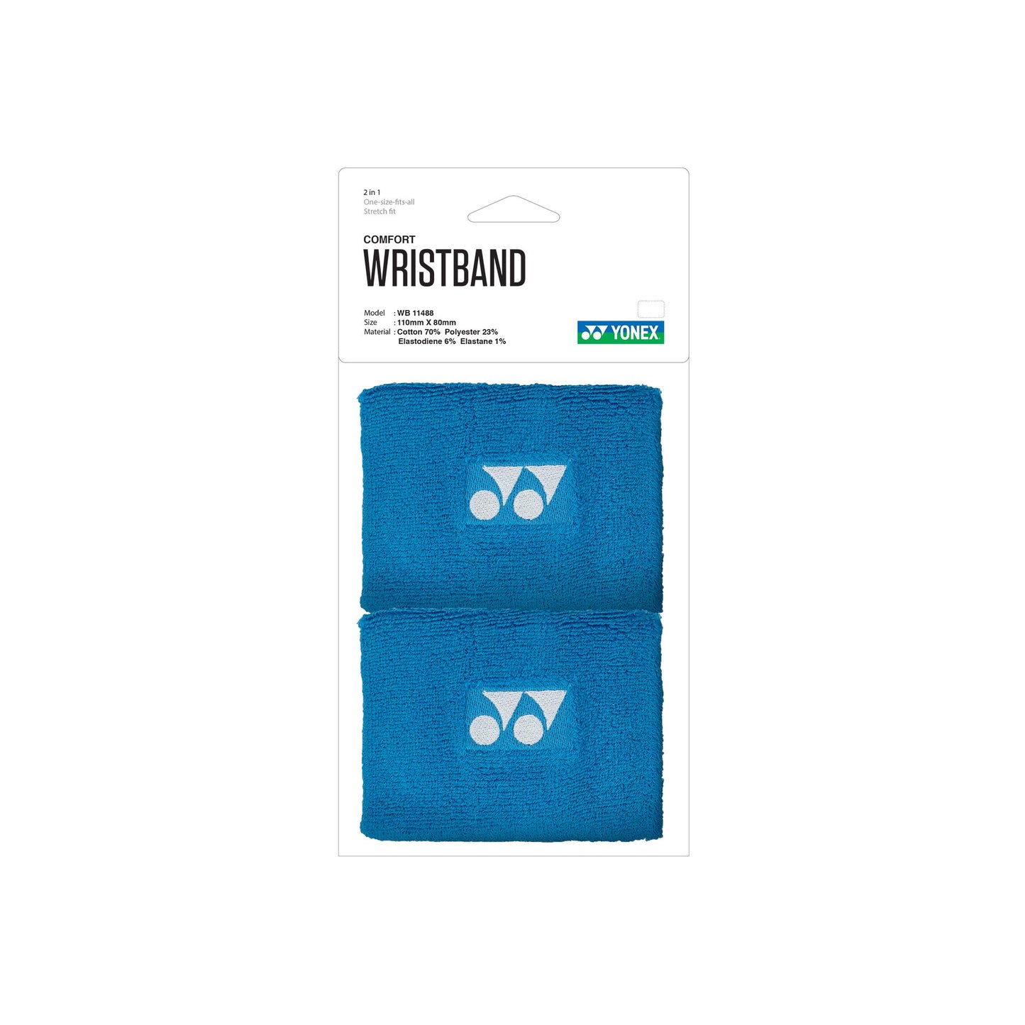 YONEX WRISTBAND # WB 11488-2 BABY BLUE 2 IN 1