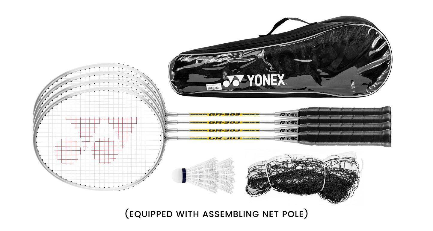 YONEX BADMINTON RACKET - GR303 BLACK G3