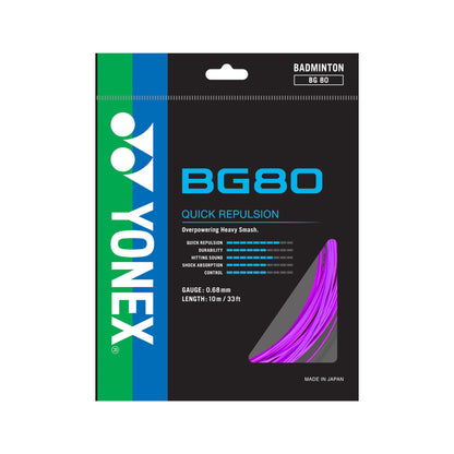 YONEX BADMINTON GUTS #BG-80 BLACK ZZZZ