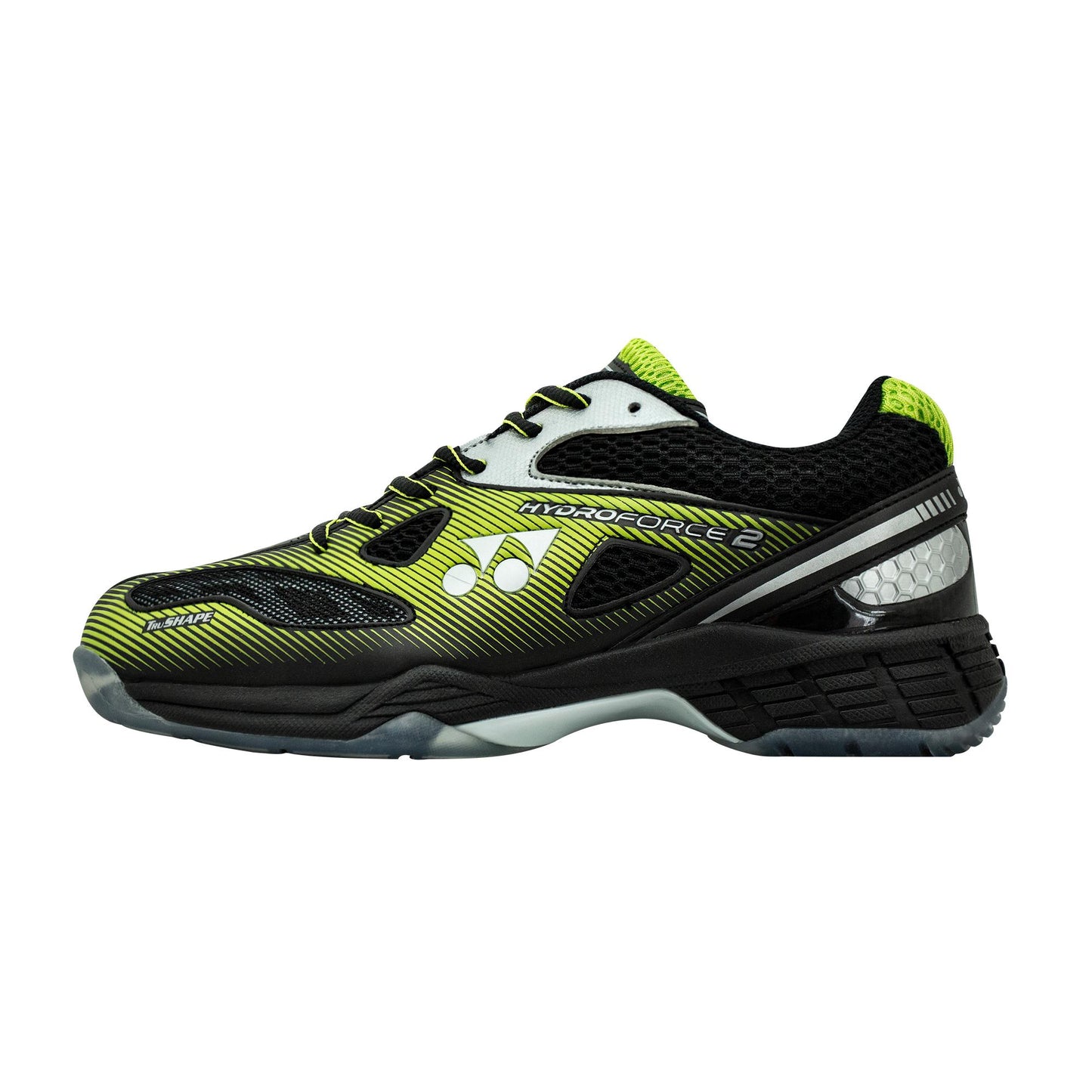 YONEX MENS BADMINTON SHOES  # HYDRO FORCE 2 BLACK/LIME GREEN