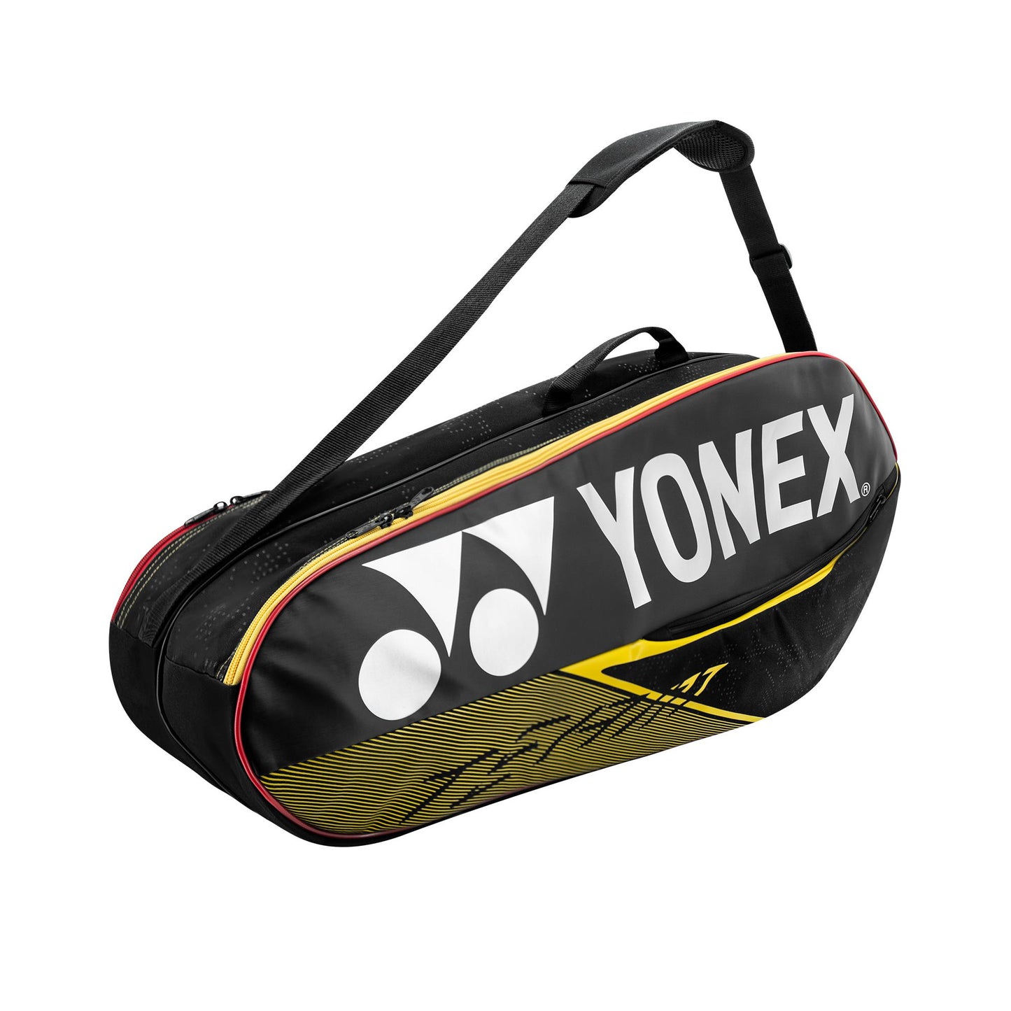YONEX TEAM RACQUET BAG (6PCS) # BA42026EX BLACK/YELLOW