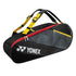 YONEX ACTIVE RACQUET BAG (6PCS) # BA82026EX BLACK/YELLOW ZZZ