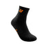 YONEX MEN'S SOCKS # SSMP 1255SM-SR BLACK/BRIGHT ORANGE 1IN1