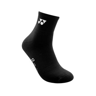 YONEX MEN'S SOCKS # SSMP 1255SM-SR BLACK/BRIGHT ORANGE 1IN1