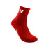 YONEX MEN'S SOCKS # SSMP 1255SM-SR BLACK/BRIGHT ORANGE 1IN1