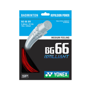YONEX BADMINTON NYLON STRING (10M) # BG66BR BLACK ZZZZ
