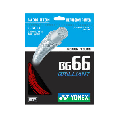 YONEX BADMINTON NYLON STRING (10M) # BG66BR BLACK ZZZZ