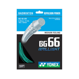 YONEX BADMINTON NYLON STRING (10M) # BG66BR BLACK ZZZZ