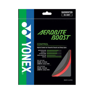 YONEX BADMINTON STRING AEROBITE BOOST PCS # BGABBT GREY/RED