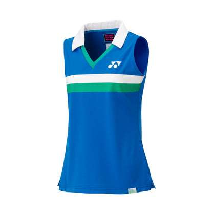 YONEX WOMENS SLEEVELESS POLO T-SHIRT # 20627AYX RUBY RED 3XL