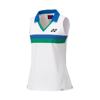 YONEX WOMENS SLEEVELESS POLO T-SHIRT # 20627AYX RUBY RED 3XL
