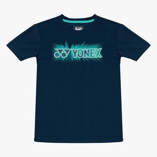 YONEX MEN ROUND NECK T-SHIRT # RM-S092-1865-L19-S DRESS BLUE