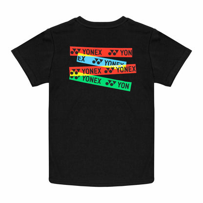 YONEX MEN ROUND NECK T-SHIRT # RM-S092-1897-L19-S JET BLACK