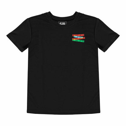 YONEX MEN ROUND NECK T-SHIRT # RM-S092-1897-L19-S JET BLACK