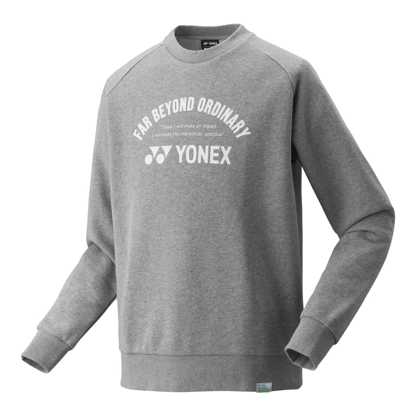 YONEX UNISEX 75TH ANNIVERSARY SWEAT SHIRT # 30072AEX GREY 3X