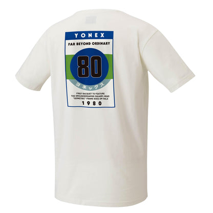 YONEX UNISEX 75TH ANNIVERSARY ROUND NECK T-SHIRT # 16561AEX