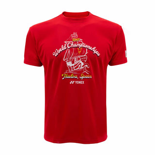 YONEX MEN'S BWF WC 2021 SOUVENIR TSHIRT # YOB21160EX BLACK L