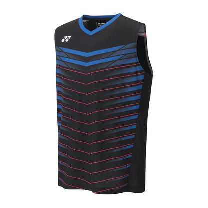 YONEX BADMINTON MENS SLEEVELESS SHIRT # 10398EX BLACK 2XL
