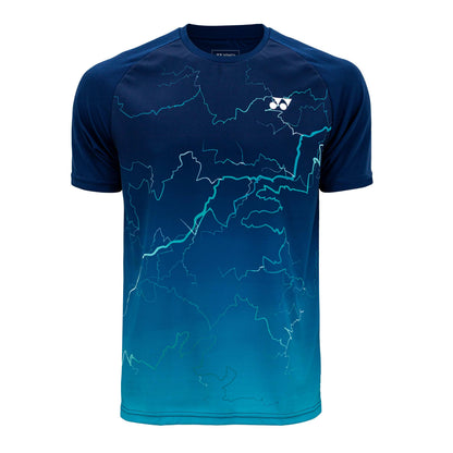 YONEX MEN'S ROUND NECK T-SHIRT # RM-X005-1614-178P-19-S JET