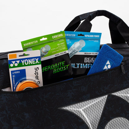 YONEX TEAM TOURNAMENT BAG # BA42131WEX BLACK/SILVER ZZZZ